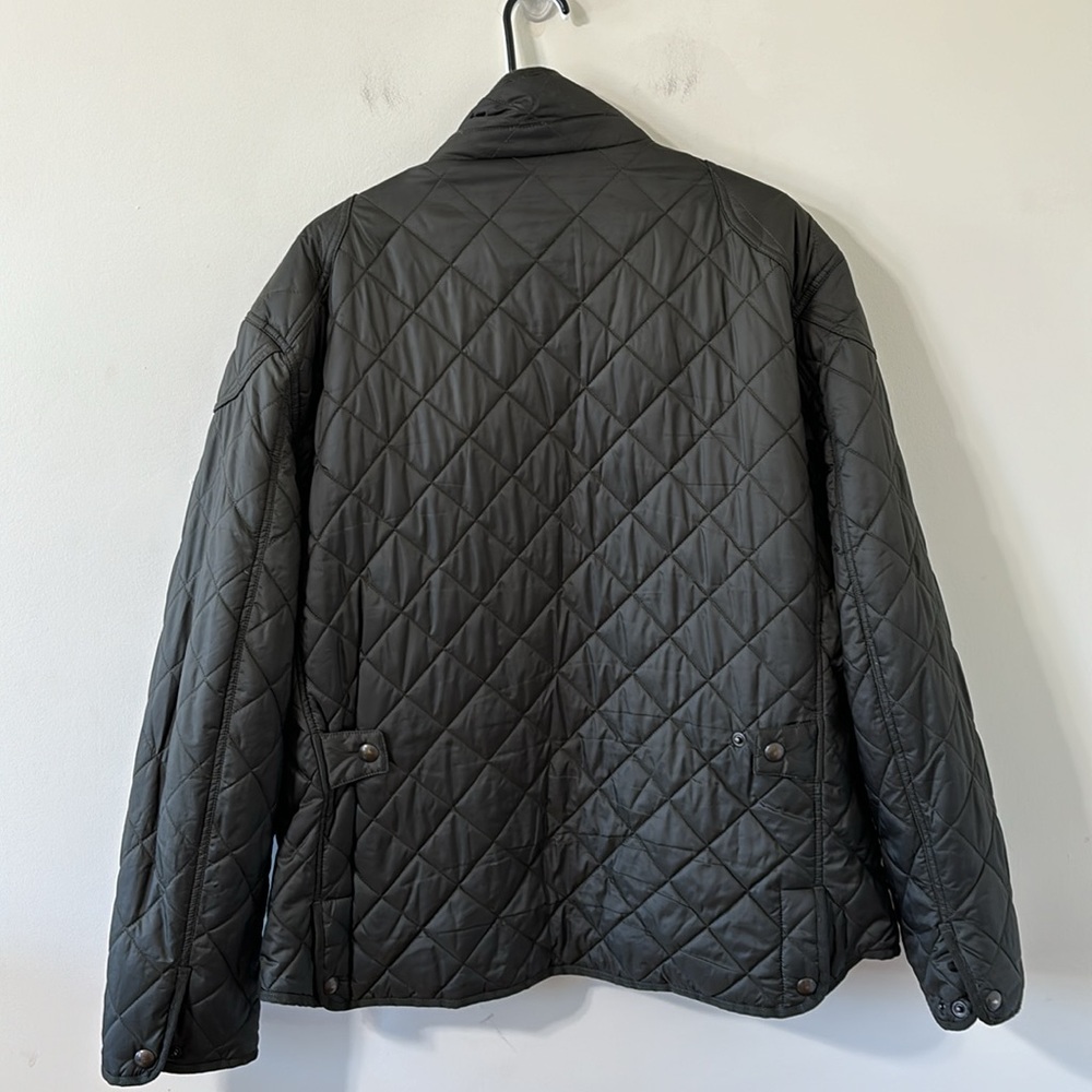 Polo Ralph Lauren Vintage Men’s Quilted Riding Barn Coat Bomber Full Zip Jacket - Picture 10 of 13